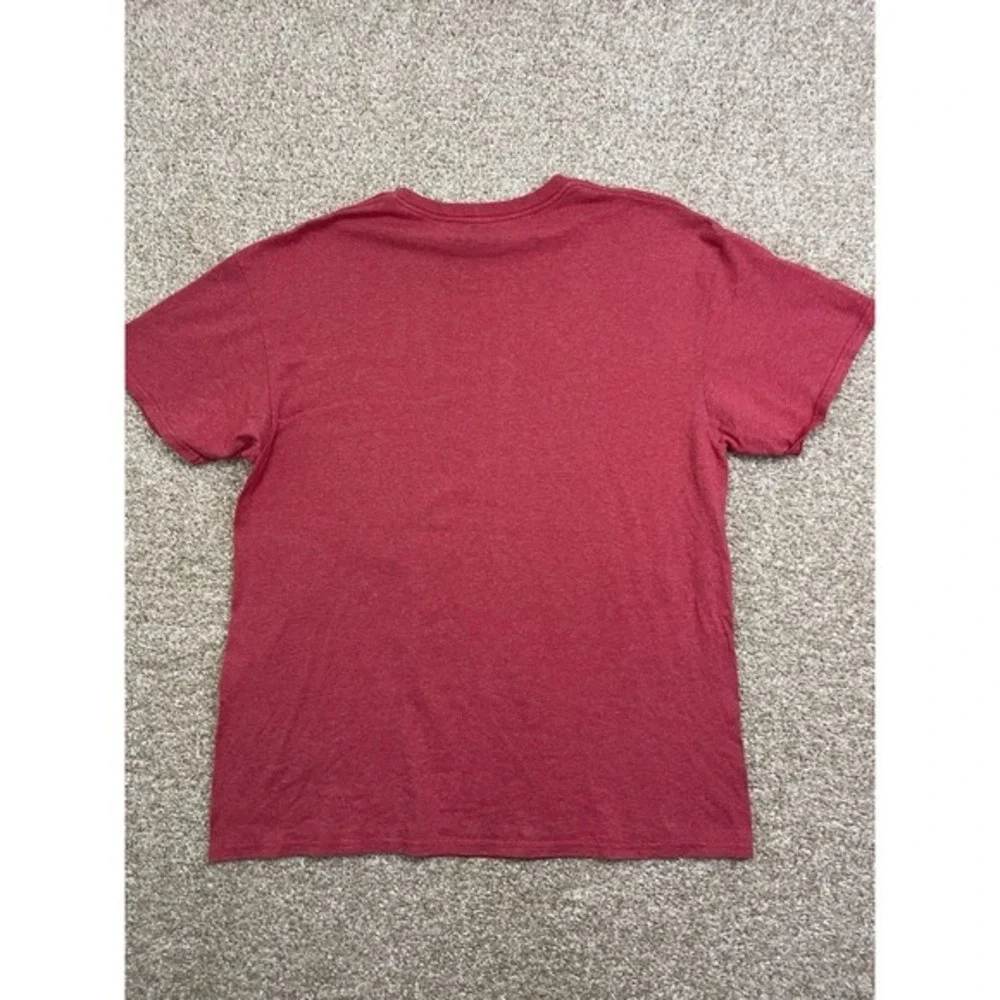 Disney Donald Duck This Is My Happy Face‎ Men's Red Heather T-Shirt Large